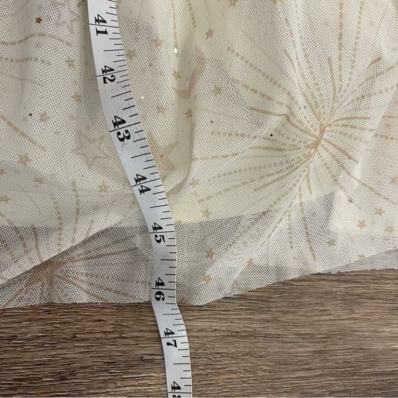 Torrid Midi Dress Plus Sz 20 Cosmic Stars Moon Flutter Sleeve Mesh Fairy Whimsy - Picture 10 of 11